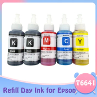 Compatible for Epson Refill Ink Set (T6641 T6642 T6643 T6644) 664 Ink for L100 L120 L130 L210 L220 L310 L350 L362 L565 L655