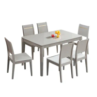126006 QUANU Lately hot sale 4 or 6 6 seater dining room dining table set