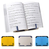 1x Portable Bookend Stand Adjustable Reading Book Stand Book Recipe Shelf Folding Holder Organizer For Music Score Recipe Tablet