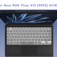 Silicone Laptop Keyboard cover Skin for Asus ROG Flow X13 (2023) GV302 GV302XI GV302X GV302XU GV302XV GV302XA GV302 XI XV N 13.4