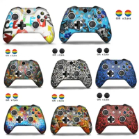 Soft Silicone Protective Case for Xbox One Slim Joystick Controller Cover for XBox One X S Camouflage Cover Grips Caps