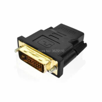 Pocktet Gold-plated HDMI-compatible Male to DVI Female 24+1 Pin Adapter Converter Connector for HDTV DVD player 100pcs/lot