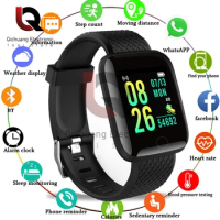 116plus Waterproof Smart Watch Smart Bracelet Step Counting Multi Sport Mode Message Reminder Heart Rate Monitor Blood Pressure