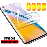 3PCS Hydrogel Film For OnePLus 7T 6T 5T 8T 10 Pro Full Cover Soft TPU Screen Protector For OnePLus 7 6 5 8 9 9R Nord Not Glass