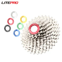 Litepro Folding Bicycle Aluminum Alloy Freewheel Cap Ring Lock MTB Mountain Road Bike Cassette Flywheel Cover