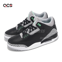 Nike Air Jordan 3 Retro Green Glow 男鞋 3代 黑 綠 爆裂紋 休閒鞋 CT8532-031