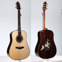 Full Solid Guitar,41" Solid Spruce Top/Rosewood Body(Cupid's Arrow) TA-DS40A,Full size guitar with hard case