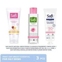 Paket Safi Bright Essential Skincare Komplit Untuk Perawatan Wajah Kulit Kering / Berminyak Oily Ski