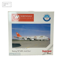 Herpa 1:200 Northwest Airlines B747-400 ＂World plane 飛機模型【Tonbook蜻蜓書店】