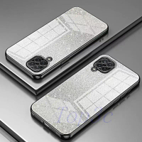 For casing Samsung A22 4G dan M32 4G, Sarung Pelindung, Merah Jambu Berkilauan, Lutsinar, SFDK