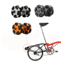 58mm Nylon Omni with Wheel Metal Shaft M6*60MM Screw For Brompton’s Fender Roller Folding Bicycle Eazy Push Wheel Accessories