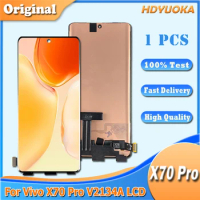 6.56" AMOLED For Vivo X70 Pro LCD V2134A V2105 Display Touch Screen Digitizer Replacement Parts For Vivo X70 Pro Display