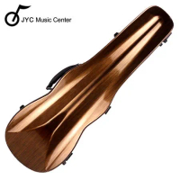 ★JYC Music★JV-1001金色金屬刷線小提琴三角硬盒~4/4(輕量級複合材料)