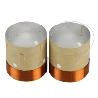 Speaker BASS Voice Coil 38.5MM Speaker Bass Voice Coil Subwoofer Speaker Repair 8OHM White Aluminum Sound Air Outlet 2x