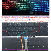 Russian keyboard RGB Colorful backlit for MSI MS-16J6 MS-16J5 MS-16H5 MS-16J4 MS-16J3 MS-1795 MS-17B1 MS-17A1 MS-1774 MS-16H2