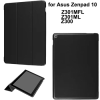 Smart Case For ASUS Zenpad 10 Z301MFL Z301ML High Quality pure color ultra thin PU Leather stand cover Leather tablet flip case