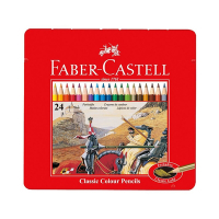 FABER-CASTELL 輝柏 油性 彩色鉛筆 油性色鉛筆 鐵盒 24色 /盒 115845