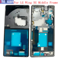 Housing Middle Frame LCD Bezel Plate For LG Wing 5G Phone Metal LCD Frame Replacement Parts