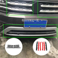 Car Front Center Grille Grill Cover For VW Volkswagen Teramont Atlas 2017 2018 2019 2020 Strip Trim Net Exterior Accessories