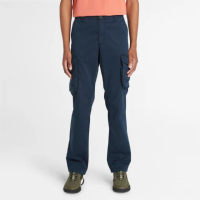 【Timberland 官方旗艦】男款深寶石藍休閒工裝長褲(A5V53433)