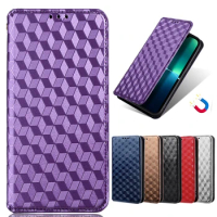 Leather Flip Case For VIVO S18 Pro V30 S18E V29E Y200 Y35M Y35 Plus 5G Cases Business Geometric Card Magnetic 3D Glitter Cover