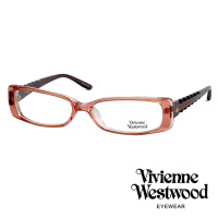 【Vivienne Westwood】英倫骨棒龐克造型光學眼鏡(粉 VW175M03)