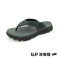 【G.P】G-tech Foam 舒適高彈人字拖鞋 男鞋(綠色)