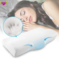 One memory foam pillow Ice pillow in summer Anti snore neck pillow Sleep gel pillow core 50x30cm