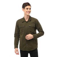 Hamlin Clover Outerwear Jacket Pria Simple Design Material Canvas Suede ORIGINAL - Army