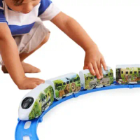 Kid Train Set Electric Train Toys Track Set For Kids Car Track Train With Cultivate Imagination Safe And Harmless Train Toys For