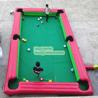 Cheap snooker table inflatable snooker pool football snooker billiard SnookBall with balls and blower for events Carnival games