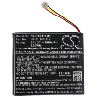 CS Camera Battery For Casio LIS1639CSPC NP-11NP-11A Fits Casio TR Mini TR-M11 1000mAh CS-CTR110MC