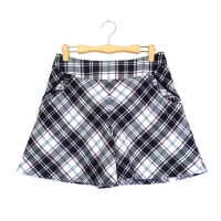 【Kinloch Anderson】英倫風袋口荷葉格紋褲裙 金安德森女裝(藏青)