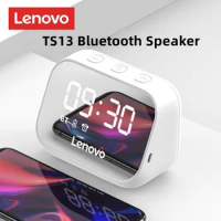 Lenovo TS13 Bluetooth Speaker Subwoofer Stereo Player LED Digital Smart Alarm Clock Desktop Clocks Bedroom Bedside Wake Up Clock