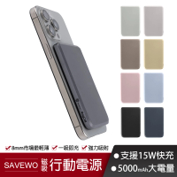 SAVEWO 救世 MC509 5000mAh 19.35Wh磁能寶 超薄磁吸式無線行動電源(無線)