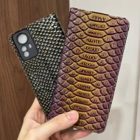 Genuine Leather Skin Flip Wallet Phone Case On For Xiaomi Redmi Note 12s 12 Pro Plus 5G Note12 S Note12s 128/256 Magnetic Cover