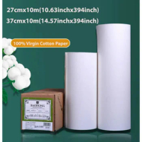BAOHONG Watercolor Paper Roll 300g 10.63 inch x 10 Meter 100% Cotton Drawing Art Paper for Watercolor Gouache Ink