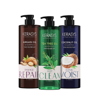 KERASYS可瑞絲 NATURAL植物油系列洗髮精/潤髮乳(摩洛哥堅果油、椰子油、茶樹清爽)1入