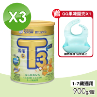 【SNOW 雪印】金T3 PLUS成長營養食品 3罐組(900g/罐)