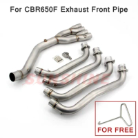 For HONDA CBR650F CBR650 Exhaust Full Systems Motorcycle Muffler Front Pipe Modified Stainless Steel Slip on Tube CB650F CBR650R