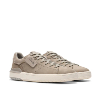 【Clarks】極簡時尚綁帶休閒鞋 (灰色)-UK 7.5