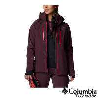 Columbia哥倫比亞 女款-鈦 Omni Tech 防水連帽外套-玫瑰紅 UWR13250RO/IF