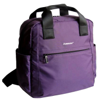 【SNOW.bagshop】後背包中小容量可放A4資夾可8吋平板電腦(防水尼龍布提後背上學外出休閒二側水瓶外袋)