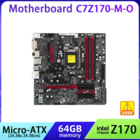 LGA 1151 Motherboard MBD-C7Z170-M Motherboard Micro-ATX 4xDDR4 64GB Intel® Z170 Chipset 1xRJ45 PCIe 3.0 DDR4-3200MHz HDMI