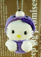 【震撼精品百貨】Hello Kitty 凱蒂貓 HELLO KITTY絨毛吊飾-北海道圖案-紫色 震撼日式精品百貨