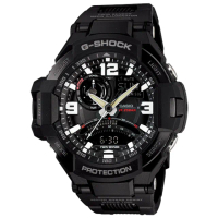 【CASIO 卡西歐 G-SHOCK 系列】酷炫數位羅盤溫度飛行錶(GA-1000FC)