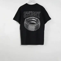 Kaos STUSSY TOUGH TREAD BLACK TSHIRT 100% ORIGINAL S