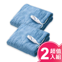 【美國BIDDEFORD】智慧型輕柔電熱毯(OTD-T藍色/超值二入組)