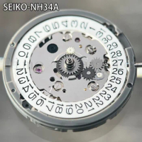 New Original Japan Seiko nh34 Movement 24 jewels nh34a gmt 4 Hands 4R34 GMT Date Watch Automatic Metal High Accuracy Winding