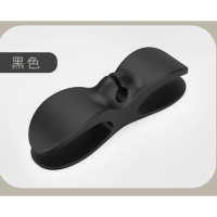 家用電器收納繞線器 (黑色1個裝【3M背膠 弧形可粘】)